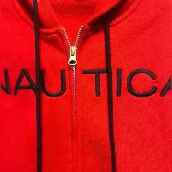 Nautica Women's Full Zip Hoodie - Red, size S. In great condition - Picture 2 of 12